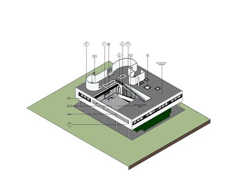 Villa Savoye Revit Model Le Corbusier2014 Update On Behance