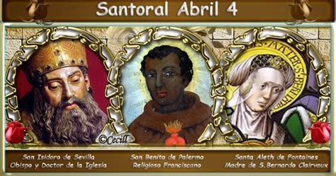 Vidas Santas Santoral Abril 4