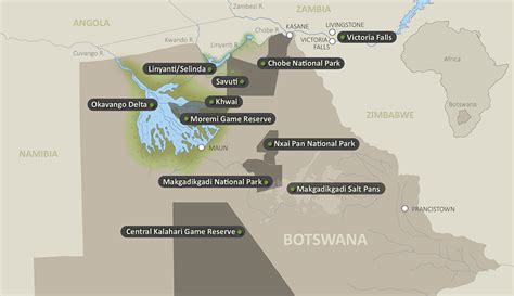 Areas To Visit Discover Botswana Safari Specialist