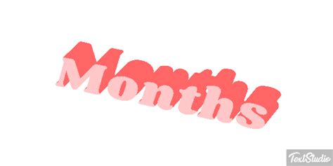 Months Word Animated  Logo Designs