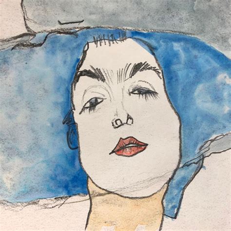 Egon Schiele Mixed Media On Paper