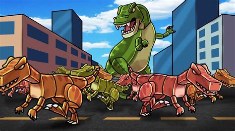 Minecraft Dinosaurs Break Out Of Cage Dinosaurs On The Loose Youtube