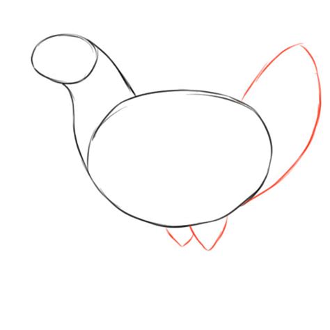 Как нарисовать курицу карандашом поэтапно | Lessdraw