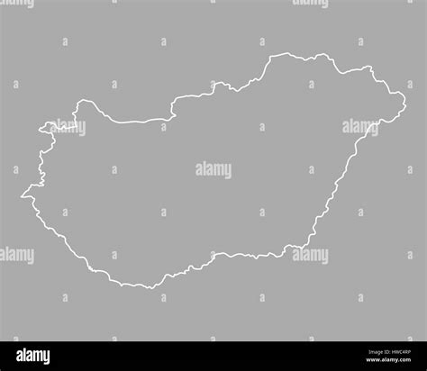 Map Of Hungary Stock Photo Alamy