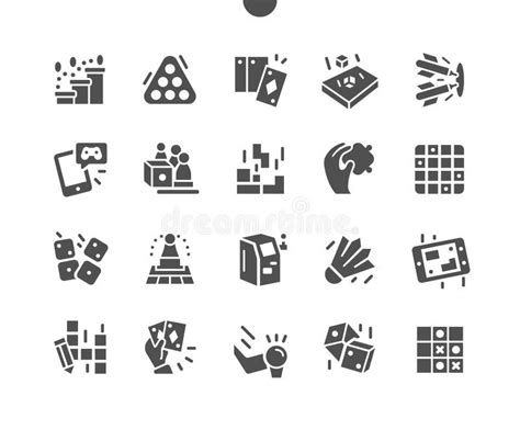 Pixel Games Icons Web App Video Game Interface Stock Illustrations 27