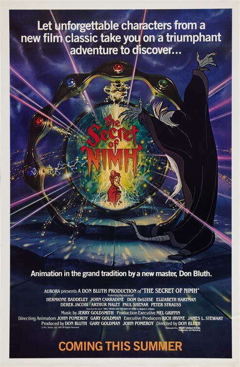 The Secret of NIMH Movie Poster (#2 of 4) - IMP Awards