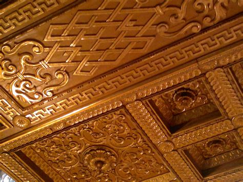 Golden Paneled Ceiling Soffitto A Cassettoni Dorati Nel Duomo Di Parma Point Of View Parma