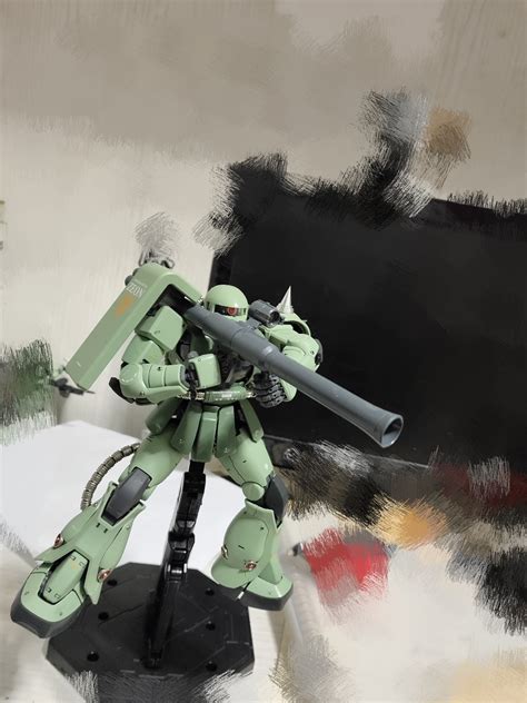 新手制作 金属改件扎古 Mg Ms 06f Zaku Ii 哔哩哔哩