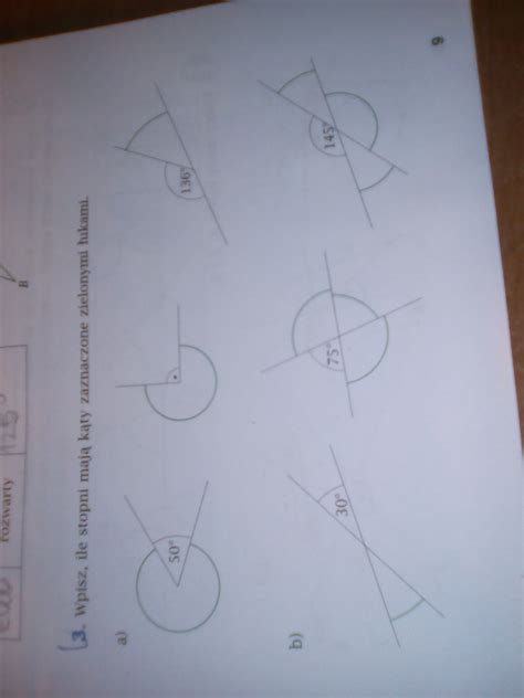 Wpisz Ile Stopni Maj K Ty Zaznaczone Zielonymi Ukami Prosz Daje Naj