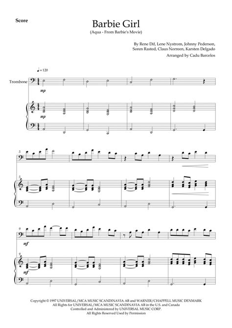 Barbie Girl By Aqua Easy Piano Digital Sheet Music Sheet Music Plus