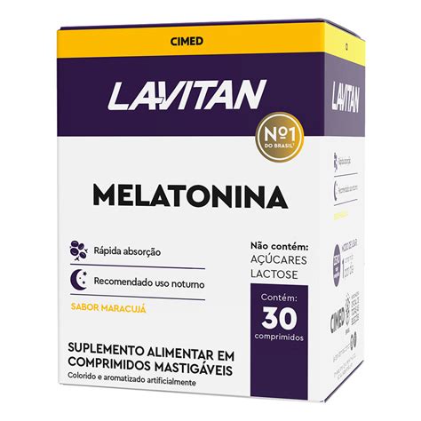 Lavitan Melatonina Mg Sabor Maracuj Comprimidos Cimed