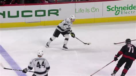 LAK CAR Dubois Scores Goal Against Antti Raanta Los Angeles Kings