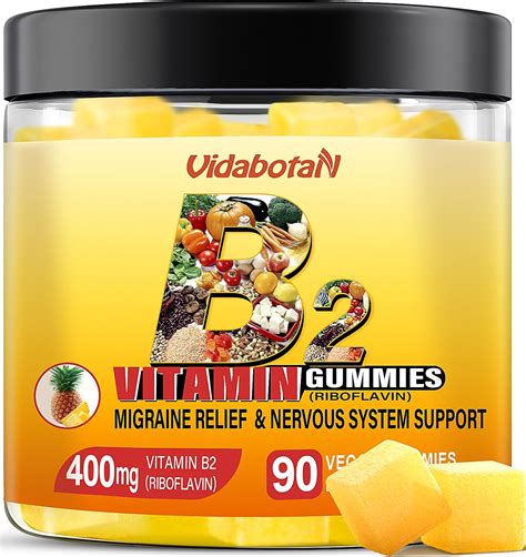 Amazon Vidabotan Vitamin B Gummies Riboflavin Mg With