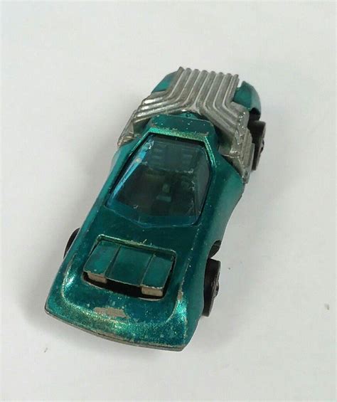 Vintage Hot Wheels Noodlehead Redline Green Metallic Car Hong Kong