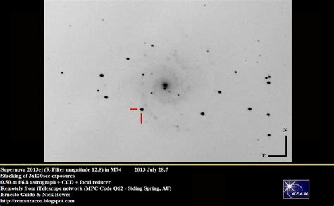 Third Bright Supernova Discovered In Spiral Galaxy M74 - Universe Today