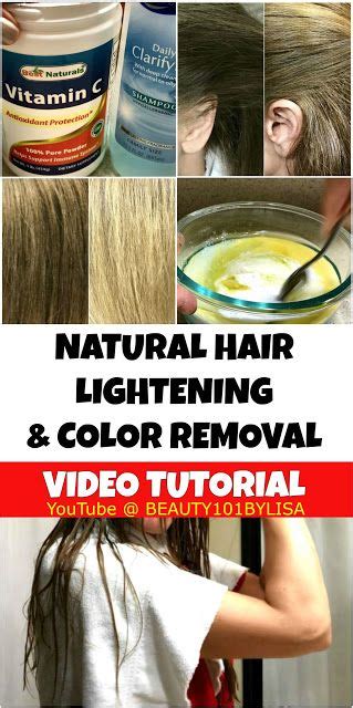 DIY At Home NATURAL HAIR LIGHTENING COLOR REMOVAL Video Tutorial