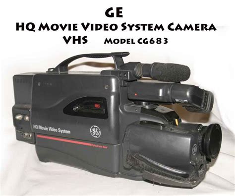 Ge Vhs Camcorder Hq Movie Camera Video System Cg 683