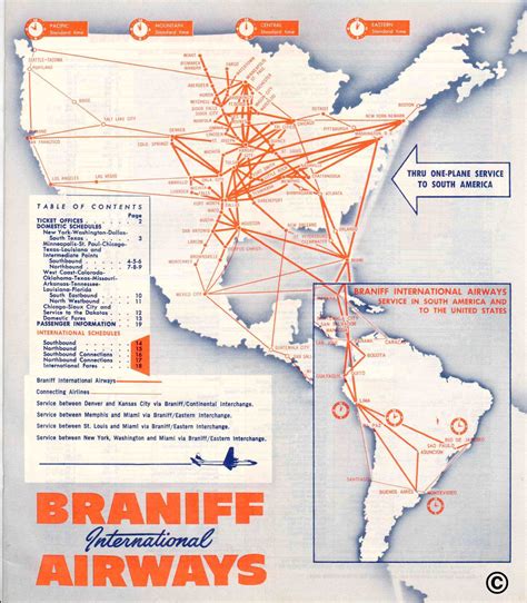 Braniff Airways Company Firsts Braniff International