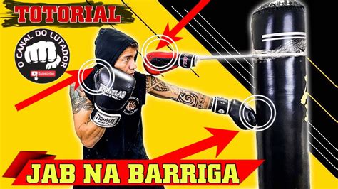 TREINO De JAB E DIRETO Na Barriga Usando O SACO DE PANCADA YouTube