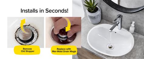 Amazon Mer Maid Drain Magic Universal Sink Stopper As Seen On Tv