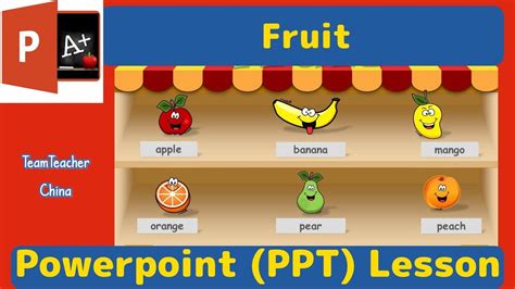 Fruit Vocabulary Tefl Powerpoint Lesson Plan Classroom Ppt Games Youtube