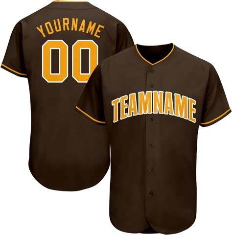 Camisetas De B Isbol Personalizadas Con Nombre Del Equipo Y N Mero De