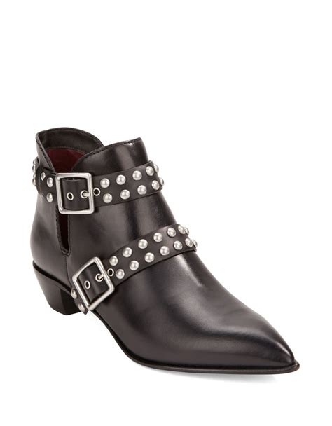 Marc By Marc Jacobs Carroll Studded Leather Ankle Boots In Black Lyst