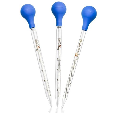 Buy Hoaoh Glass Pipettes Set X Ml Ml Glass Graduated Pipettes Dropper