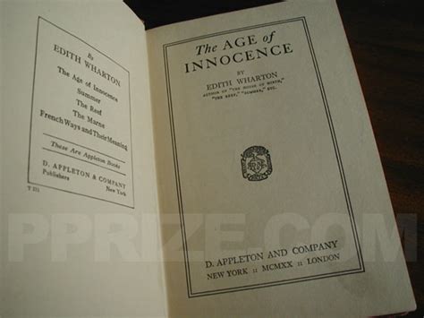 First Edition Criteria and Points to identify The Age of Innocence by ...