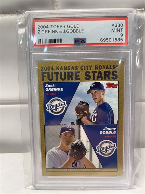 2004 Topps Future Stars Gold 330 Zack Greinke Jimmy Gobble 2004