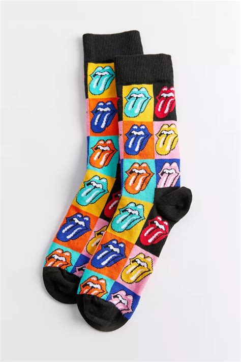 Happy Socks Rolling Stones Crew Sock Urban Outfitters