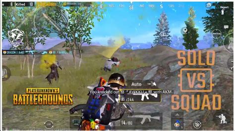 Pubg Mobile I Solo Vs Squad Gameplay Youtube