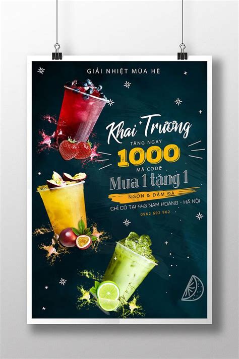 Graphic Milk Tea Poster Design Design Talk