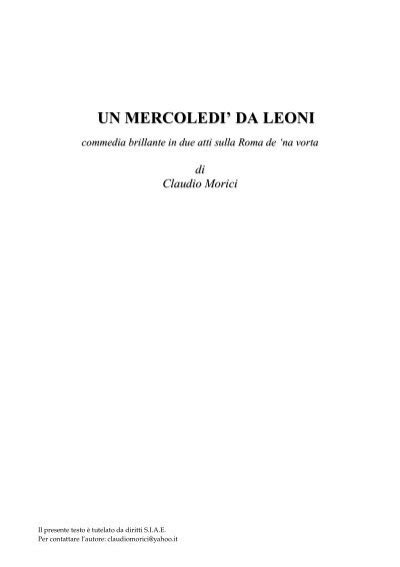 Un mercoledì da leoni