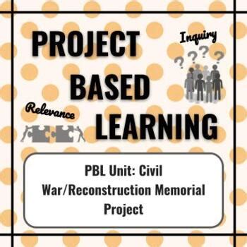 PBL Unit Civil War Reconstruction Memorial Project TPT