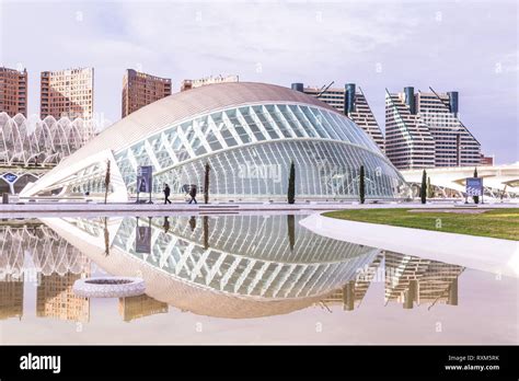 Hemisferic In The City Of Arts And Science Valencia Spain Stock Photo