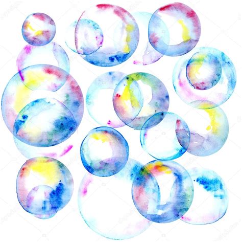 Watercolor bubbles illustration Stock Illustration by ©Galyna #103033072