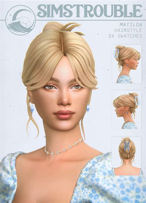 Simstrouble Maxis Match Hairstyles For The Sims Patreon In