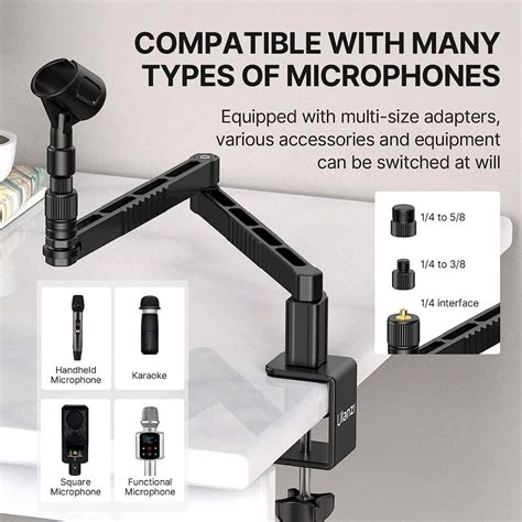 Ulanzi Vijim Ls Low Profile Mic Arm Rotatable Foldable