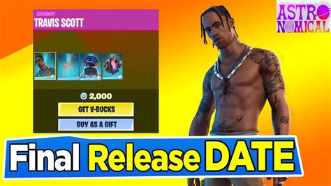 Travis Scott Return Release Date Fortnite Travis Scott Return Fortnite Item Shop Prediction