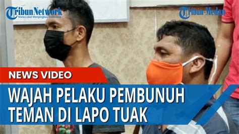 Inilah Wajah Pelaku Pembunuhan Di Warung Tuak Saat Ditangkap Tim