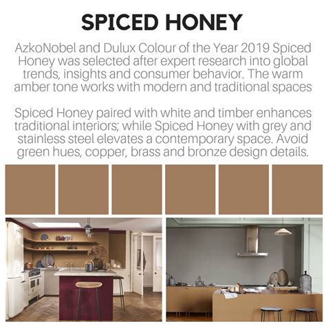 Azkonobel And Dulux Colour Of The Year Spiced Honey Kitchen Colour