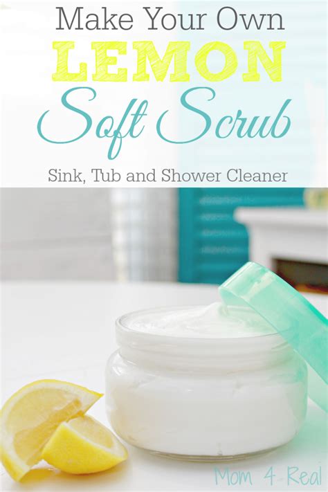 Homemade Soft Scrub Recipe For Cleaning Sinks And Bathtubs Mom 4 Real