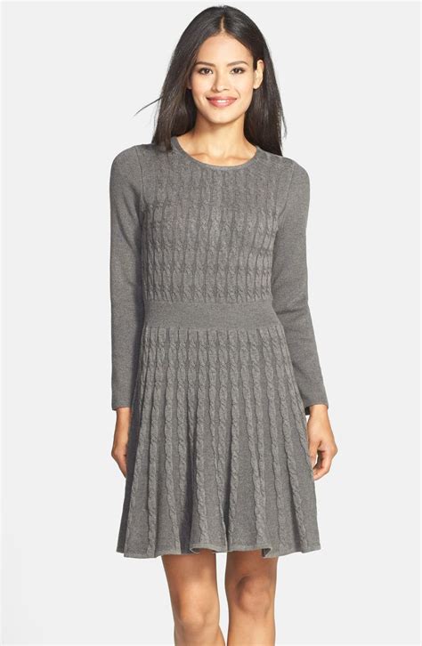 Eliza J Cable Knit Sweater Dress Nordstrom