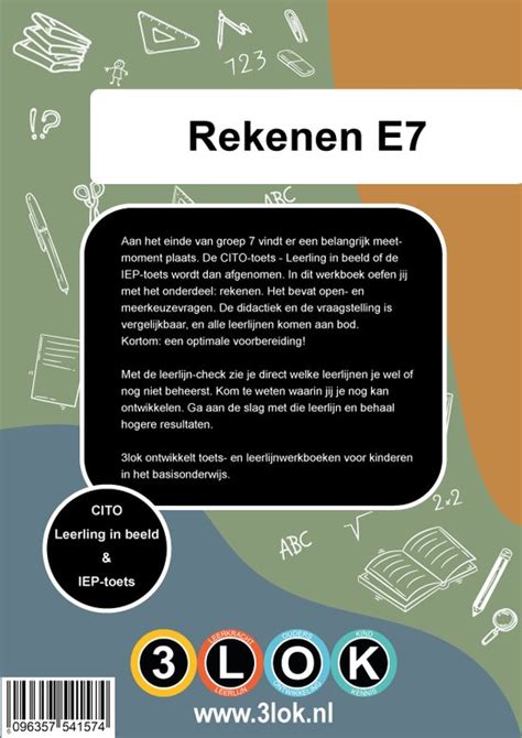 Rekenen Toetsboek Groep 7 E7 Groep 7 Cito Leerling In Beeld