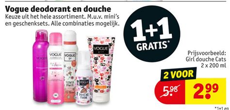 Vogue Deodorant Douchegel Folder Aanbieding Bij Kruidvat Details