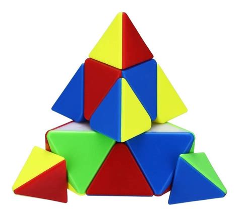 Cubo Mágico Puzzle Pyraminx Qiyi Qiming Colorida Pirâmide Conquista Cubos