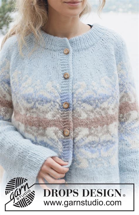 Winter Swirl Cardigan Drops Mod Les Tricot Gratuits De Drops