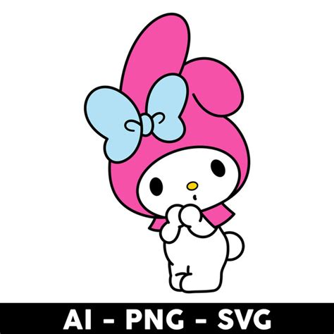 Kawaii Kitty My Melody Svg My Melody Svg Hello Kitty Svg Inspire