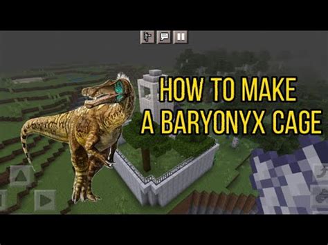 How To Make A Baryonyx Cage In Minecraft Pe Shadowxd Youtube